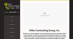 Desktop Screenshot of millercontractinggroup.com